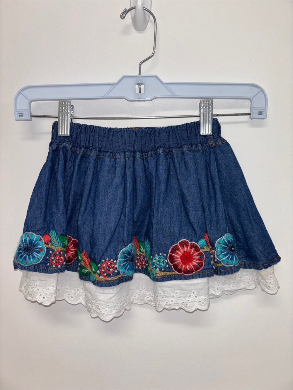 Keromi Alpaca hand embroidered skirt girls kids 6